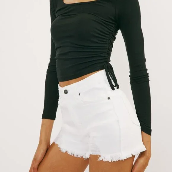 KAN CAN-HAZEL HIGH RISE SHORTS - Picture 2 of 8